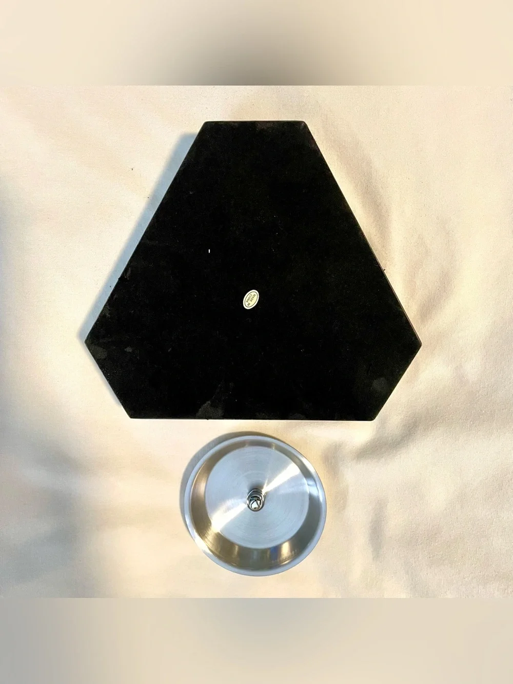 *EUC* Prestige Import Group - Triangular Maple Lacquered Ashtray - Felt Bottom